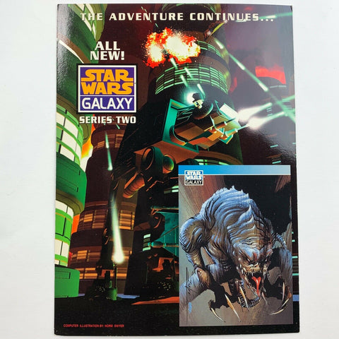Star Wars GALAXY SERIES 2 Two Promo Card Jumbo Topps Trading Cards