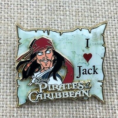 Disney Pirates of the Caribbean I Love Jack Animated 3D Pin